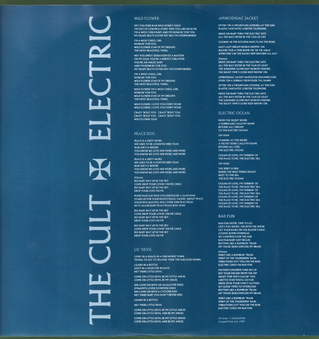 Cult - Electric - Lp