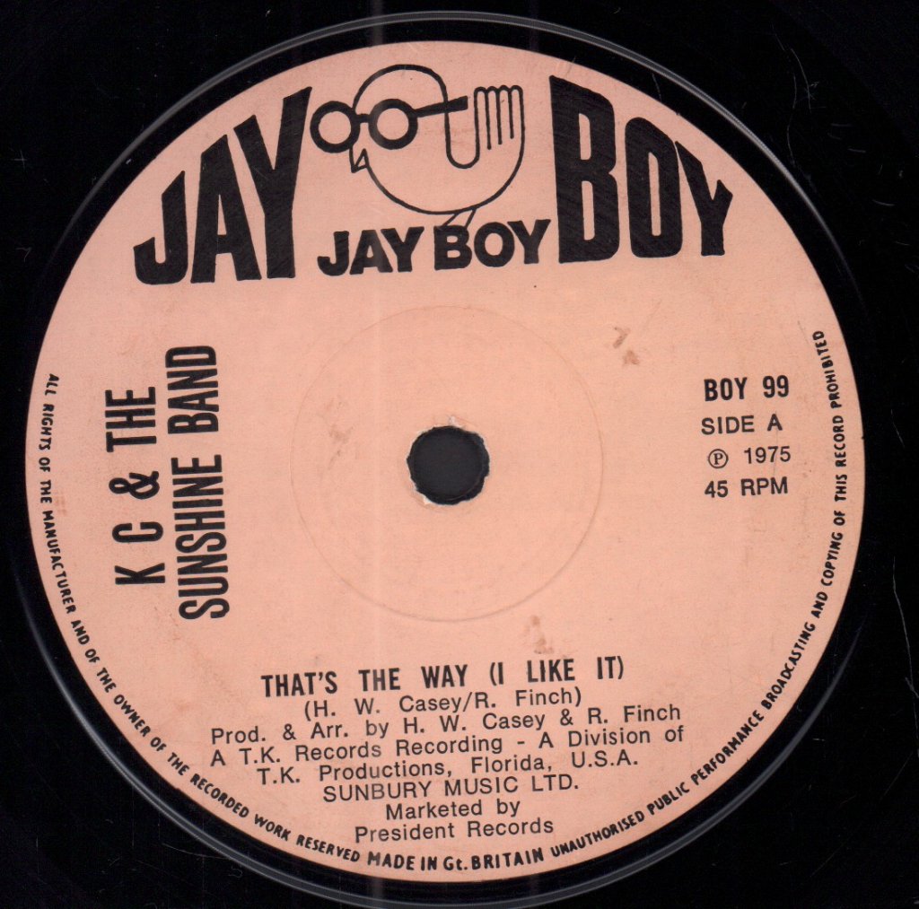 KC And The Sunshine Band - That's The Way - 7 Inch