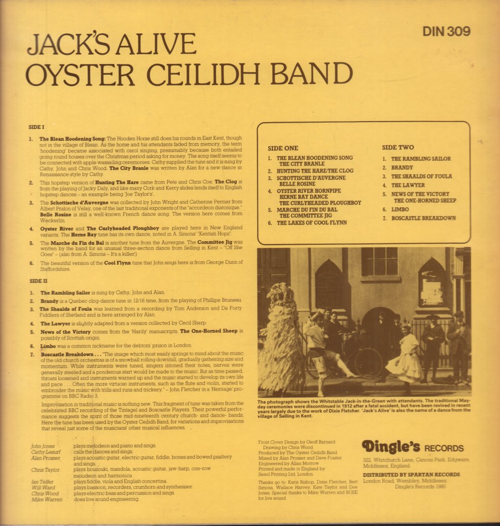 Oyster Ceilidh Band - Jack's Alive - Lp
