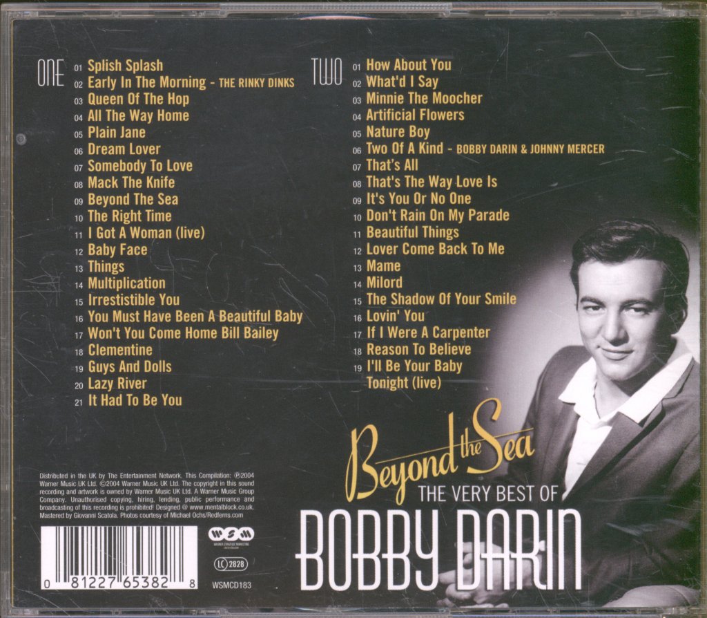Bobby Darin - Beyond The Sea The Very Best Of Bobby Darin - Double Cd