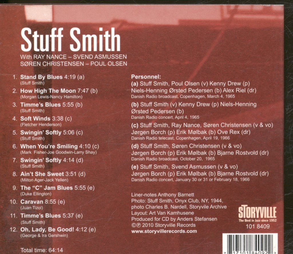 Stuff Smith - Five Fine Violins - Celebrating 100 Years - Cd