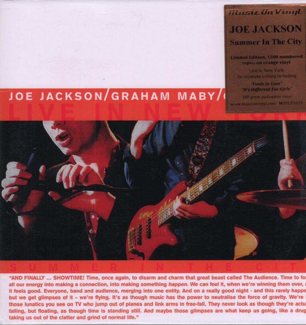 Joe Jackson/Graham Maby/Gary Burke - Summer In The City - Live In New York - Double Lp