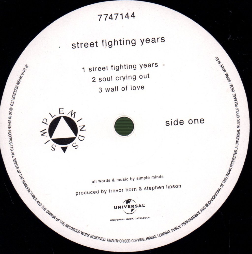 Simple Minds - Street Fighting Years - Double Lp
