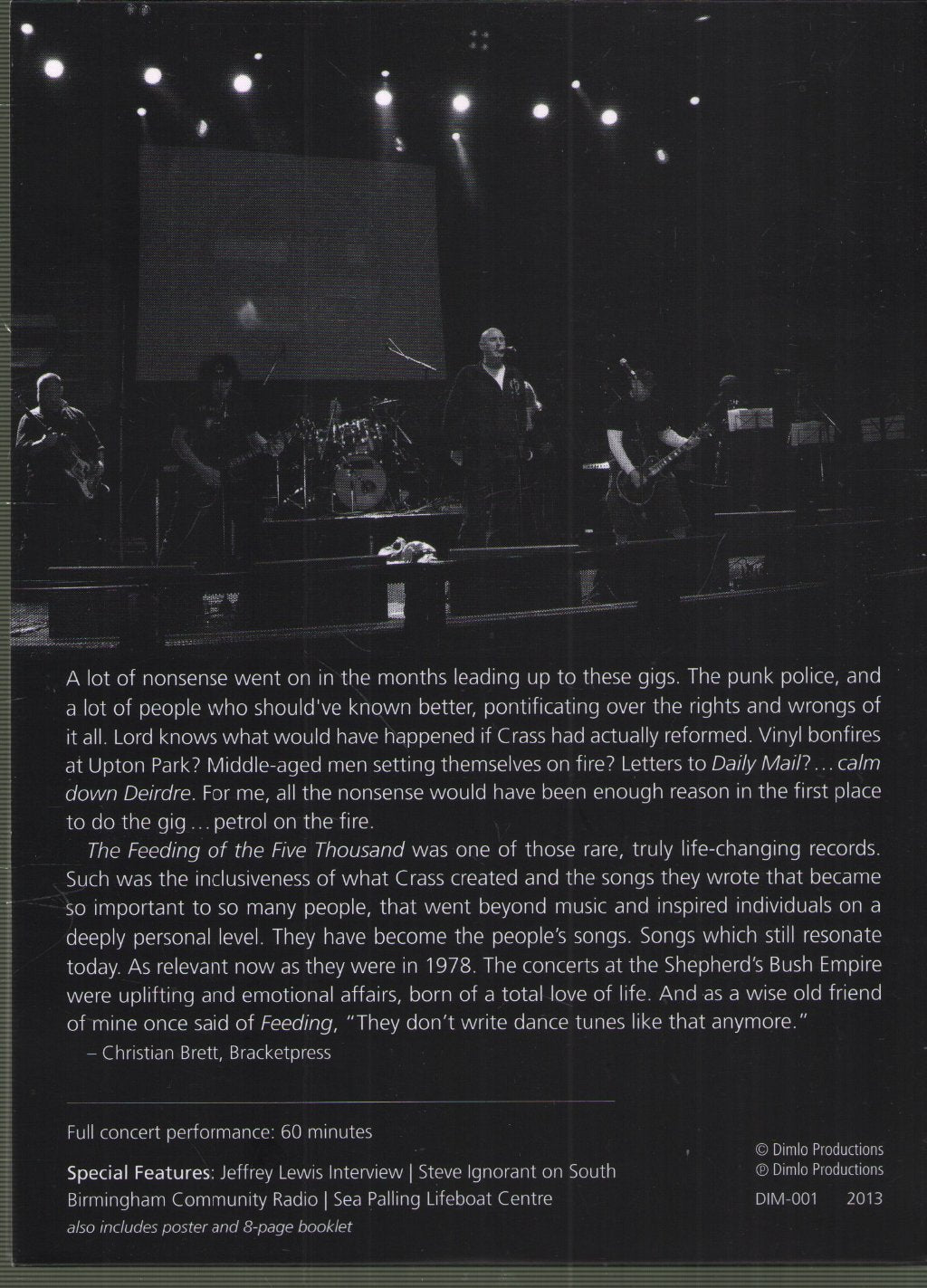 Steve Ignorant - Feeding Of The 5000 (Shepherd's Bush Empire 24-25 November 2007) - Dvd