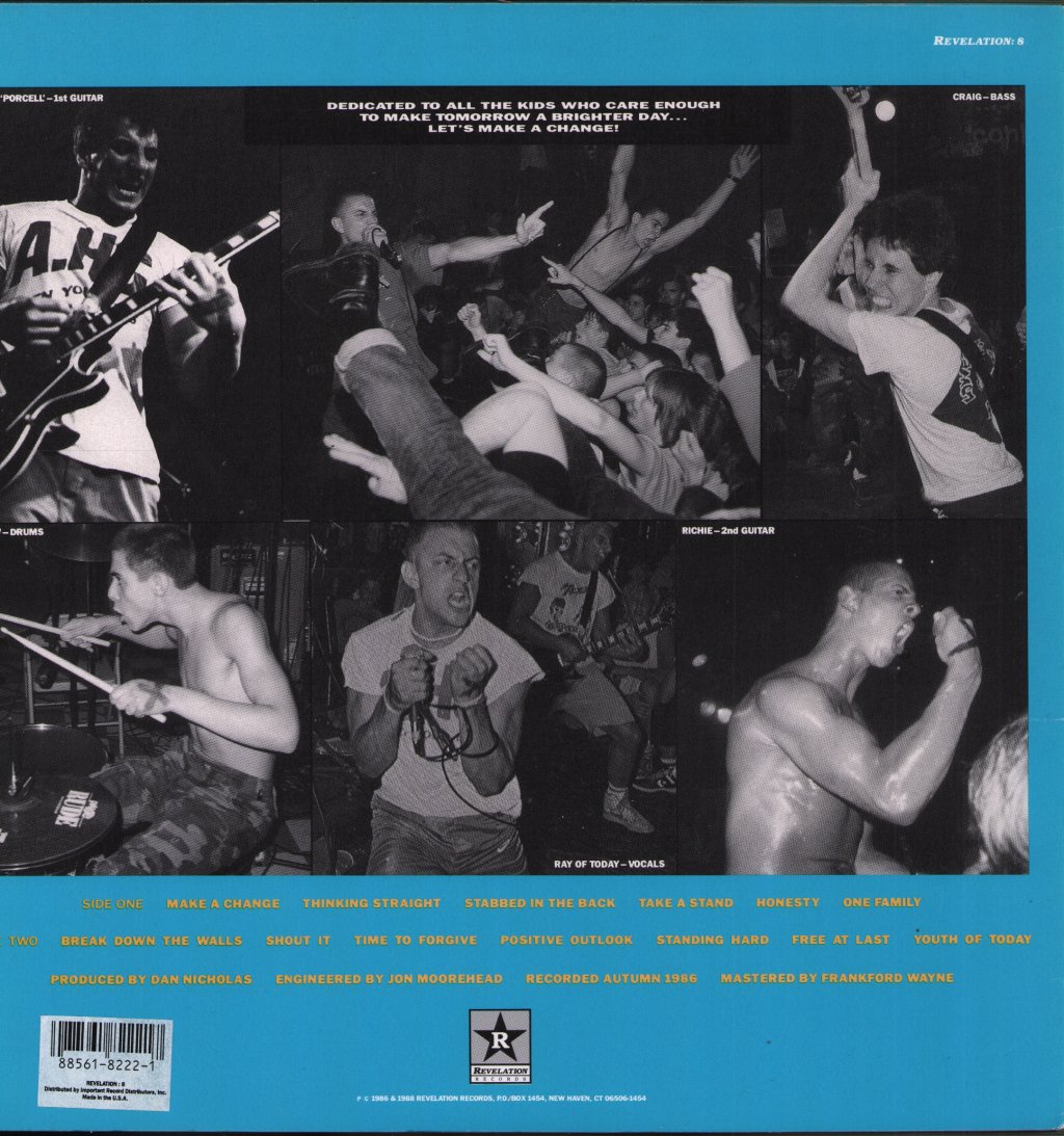 Youth Of Today - Break Down The Walls - Lp