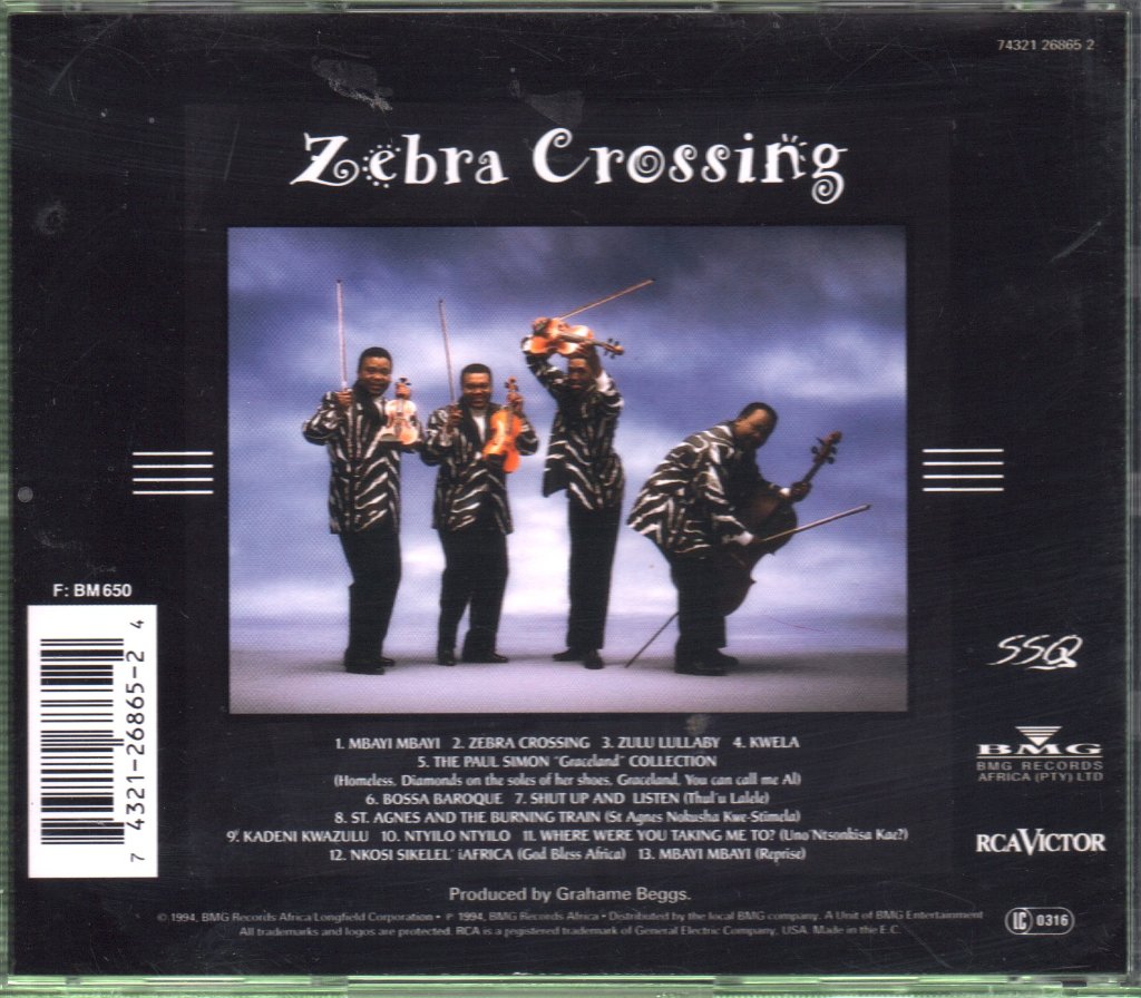 Soweto String Quartet - Zebra Crossing - Cd
