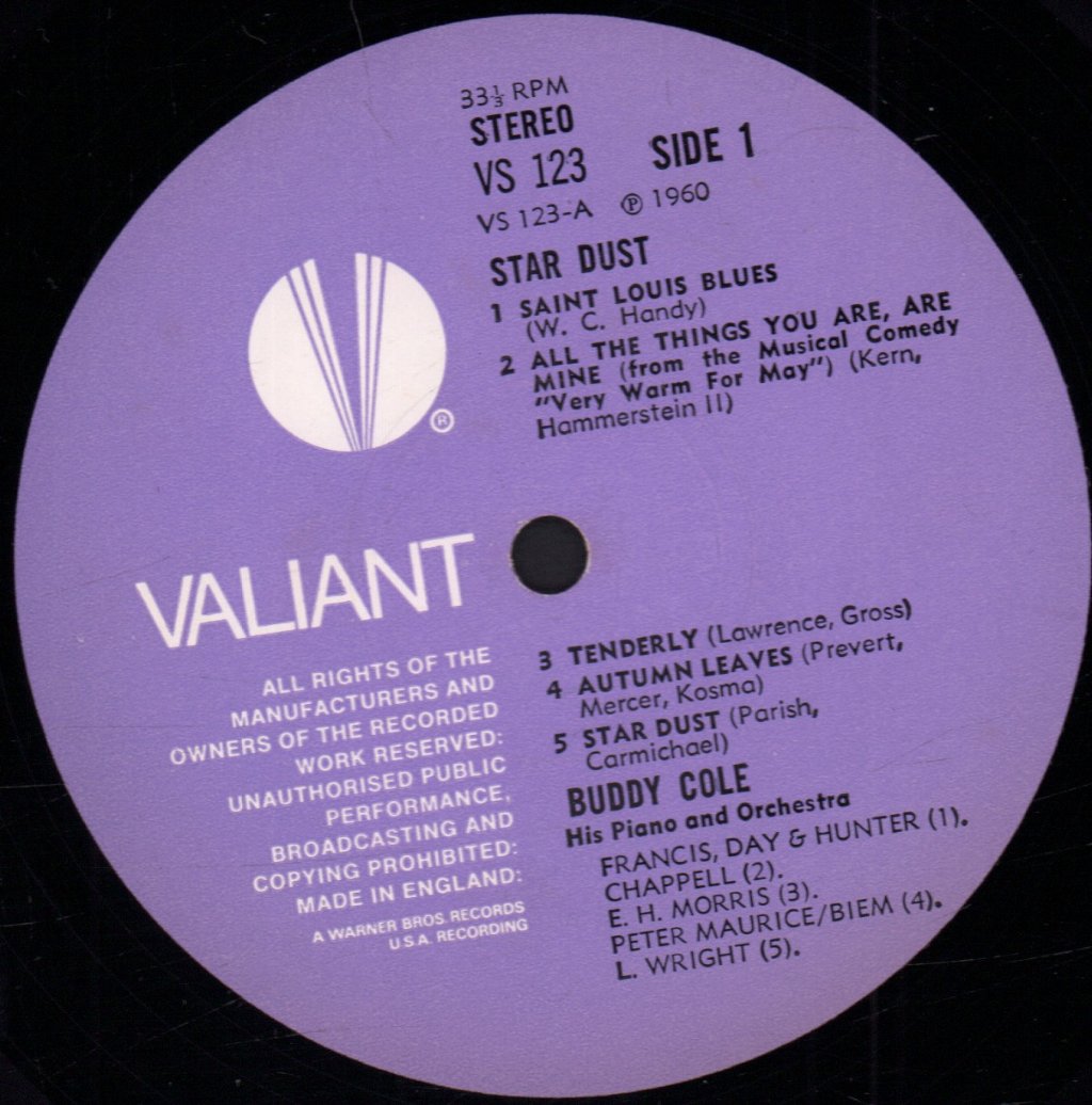 Buddy Cole - Star Dust - Lp
