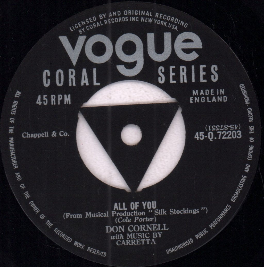 Don Cornell - Heaven Only Knows - 7 Inch