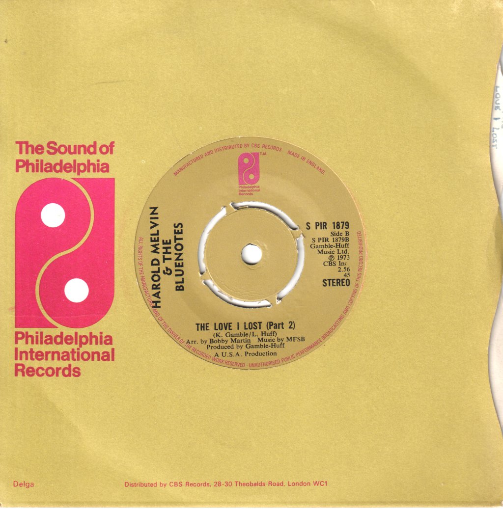 Harold Melvin And The Blue Notes - Love I Lost (Part 1) - 7 Inch