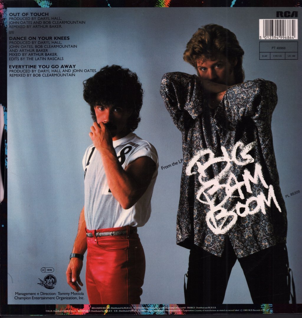 Daryl Hall John Oates - Out Of Touch - 12 Inch