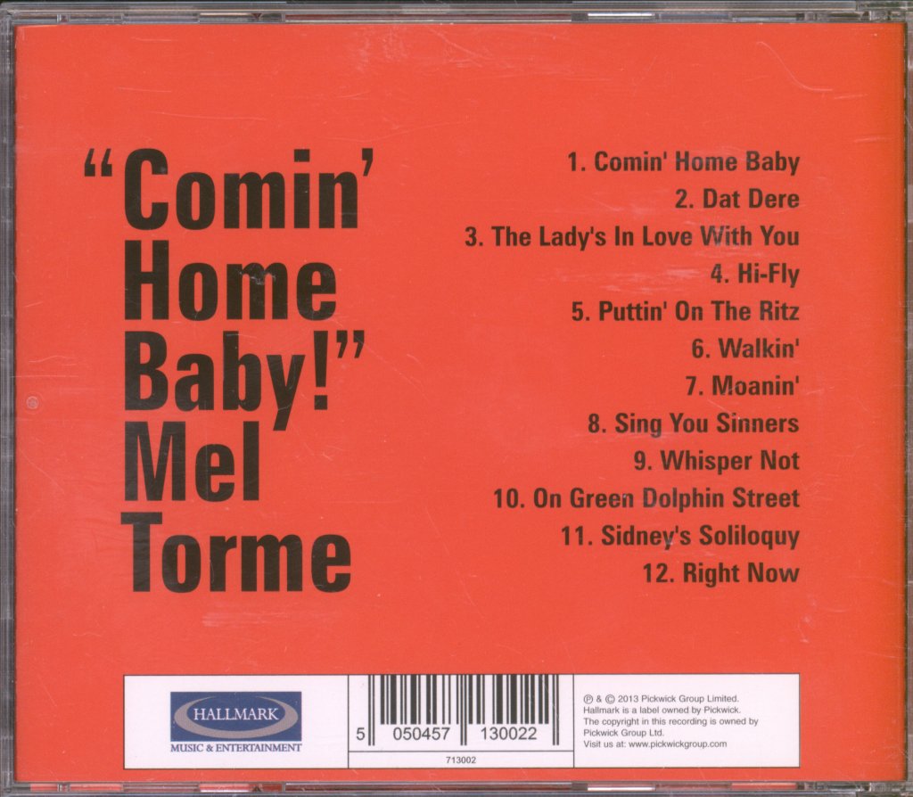 Mel Tormé - Comin' Home Baby! - Cd