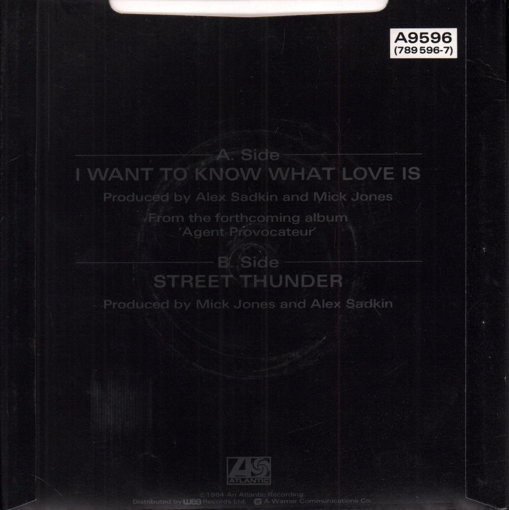 Foreigner - I Want To Know What Love Is - 7 Inch