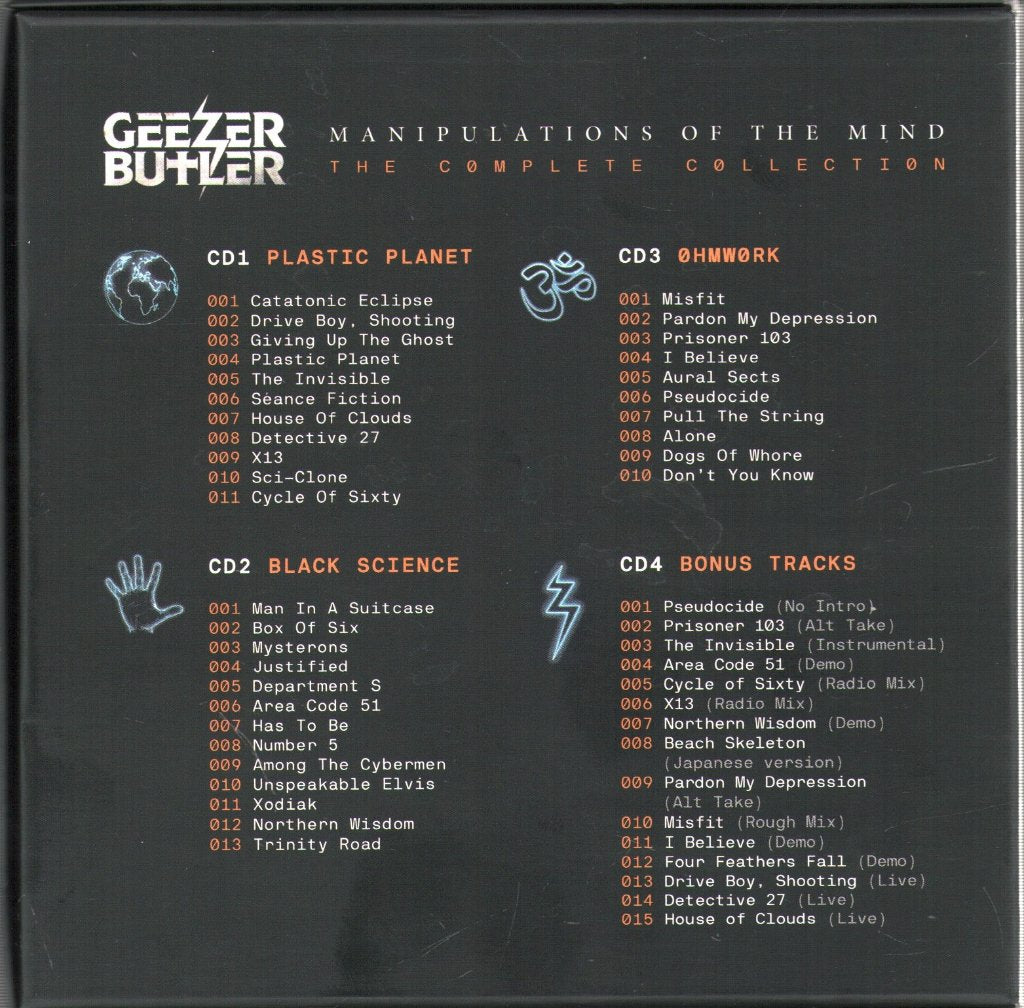 Geezer Butler - Manipulations Of The Mind (The Complete Collection) - Triple Cd