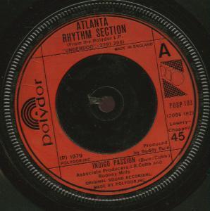 Atlanta Rhythm Section - Indigo Passion - 7 Inch