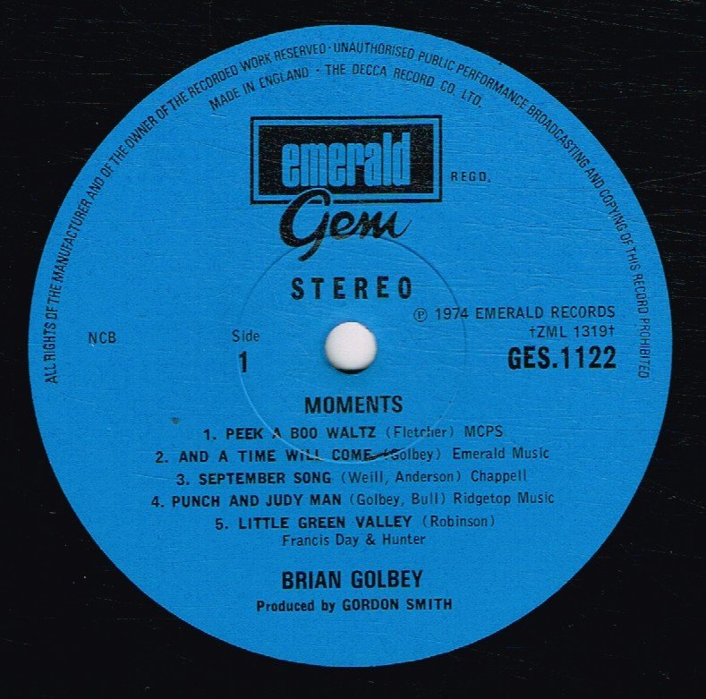 Brian Golbey - Moments - Lp