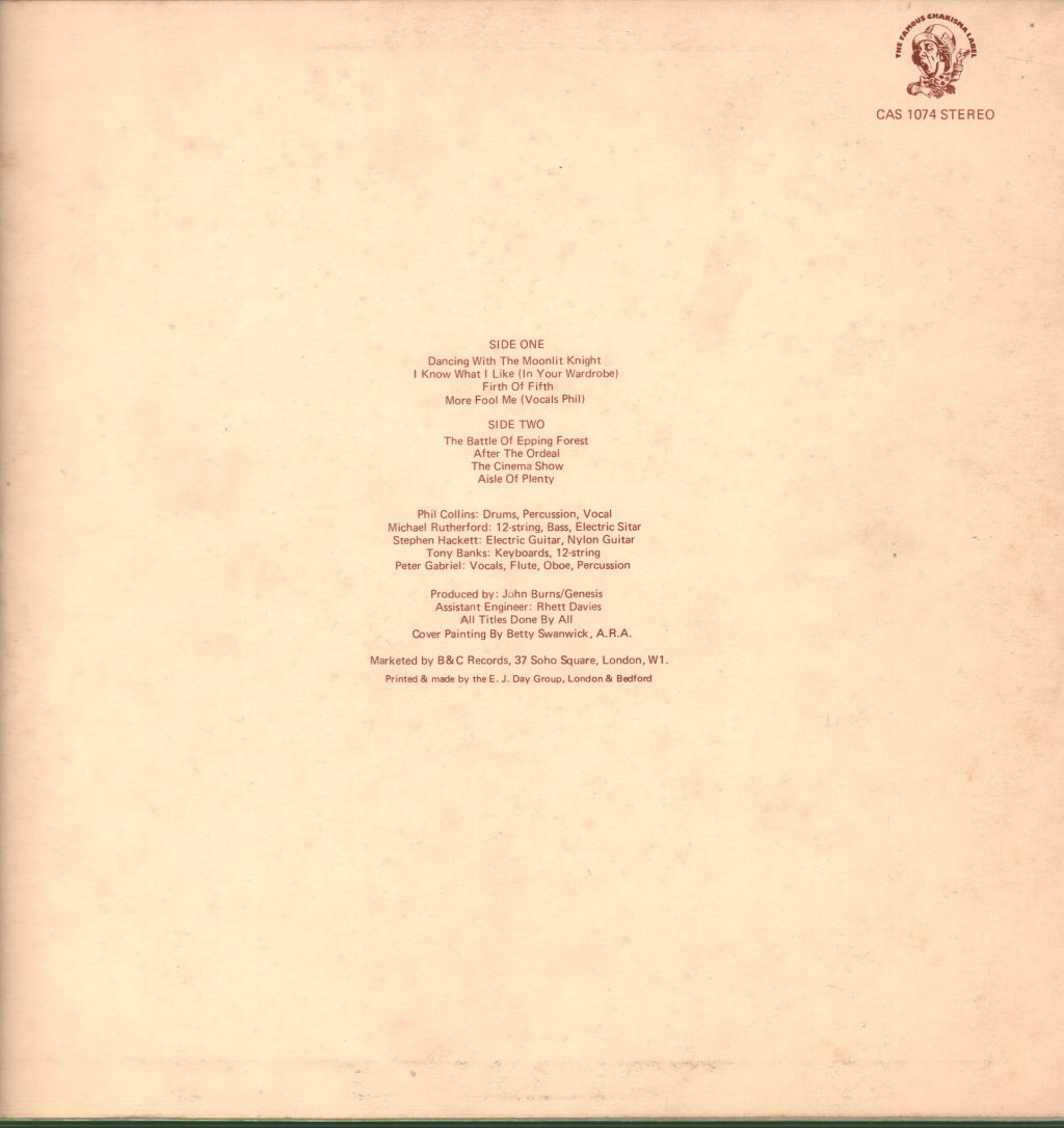 Genesis - Selling England By The Pound - Lp