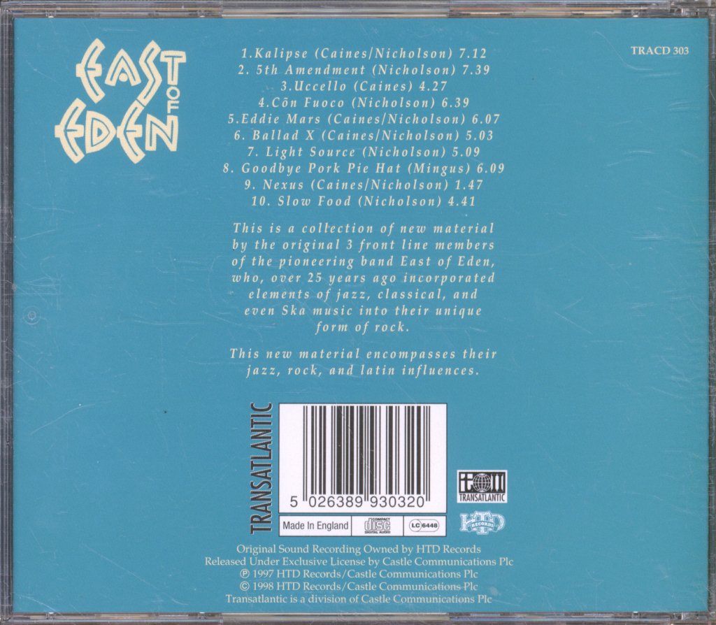 East Of Eden - Kalipse - Cd