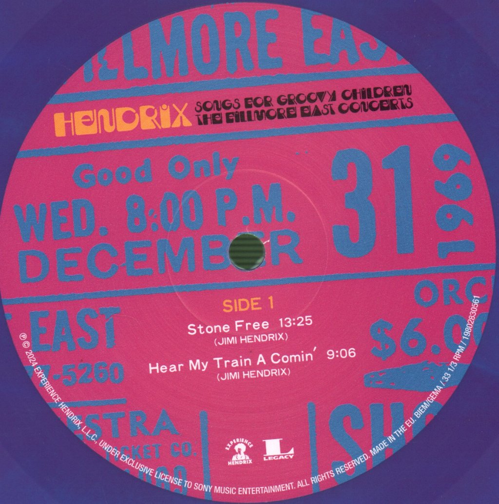 Jimi Hendrix - Songs For Groovy Children (The Fillmore East Concerts Highlights) - Lp