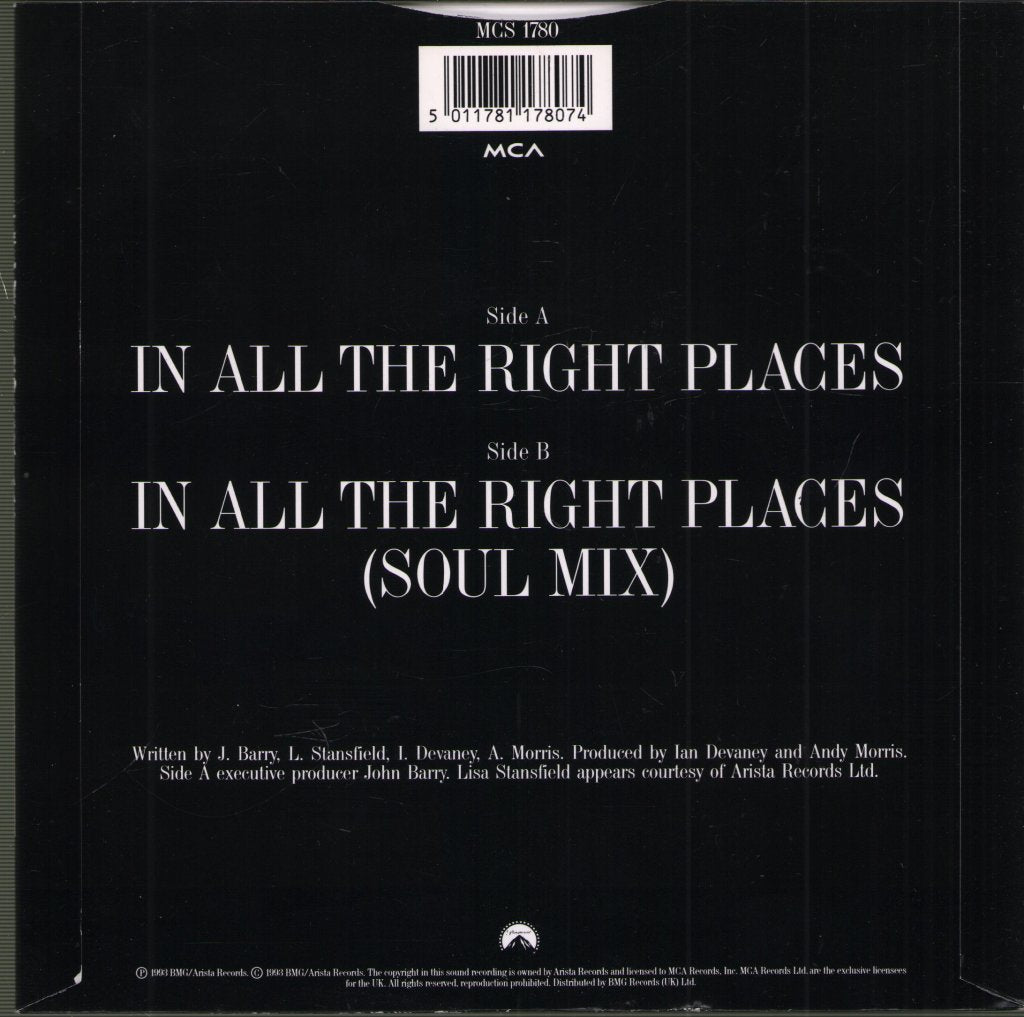 Lisa Stansfield - In All The Right Places - 7 Inch