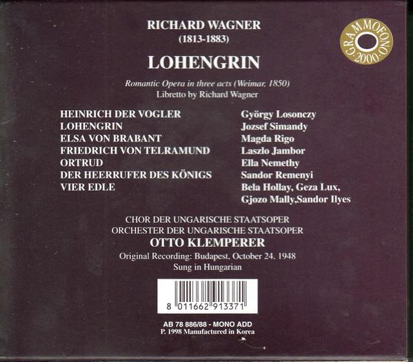 Otto Klemperer - Wagner - Lohengrin, Budapest, October 24, 1948 - Triple Cd