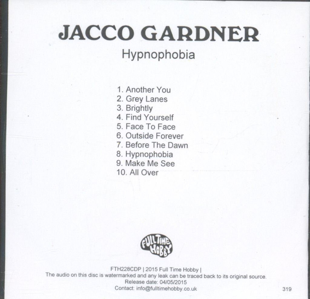 Jacco Gardner - Hypnophobia - Cdr