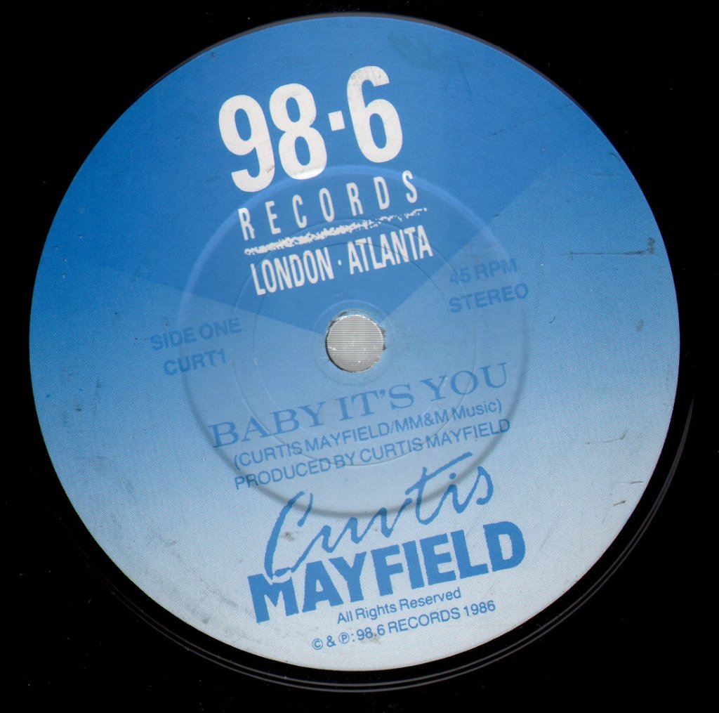 Curtis Mayfield - Baby It's You / Breakin' In The Streets - 7 Inch
