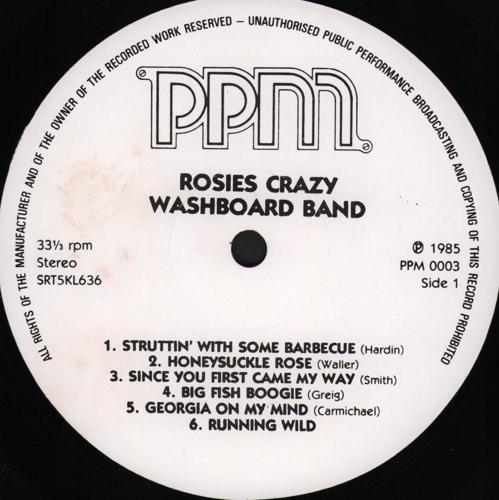 Rosie's Crazy Washboard Band - Rosie's Crazy Washboard Band - Lp