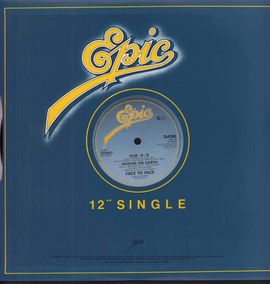 Face To Face (80'S Group) - 10-9-8 - 12 Inch