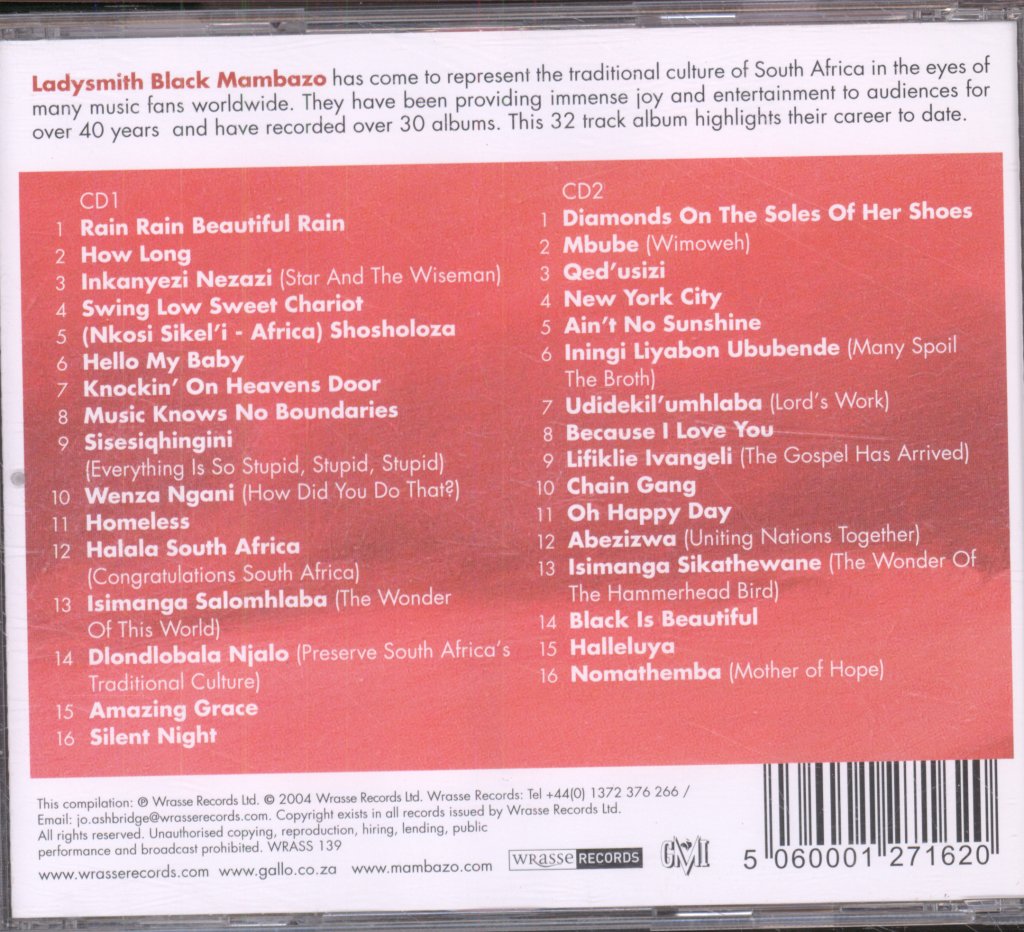 Ladysmith Black Mambazo - Very Best Of Ladysmith Black Mambazo - Rain, Rain, Beautiful Rain - Double Cd