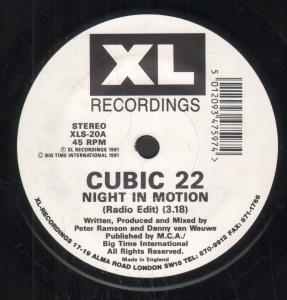 Cubic 22 - Night In Motion - 7 Inch