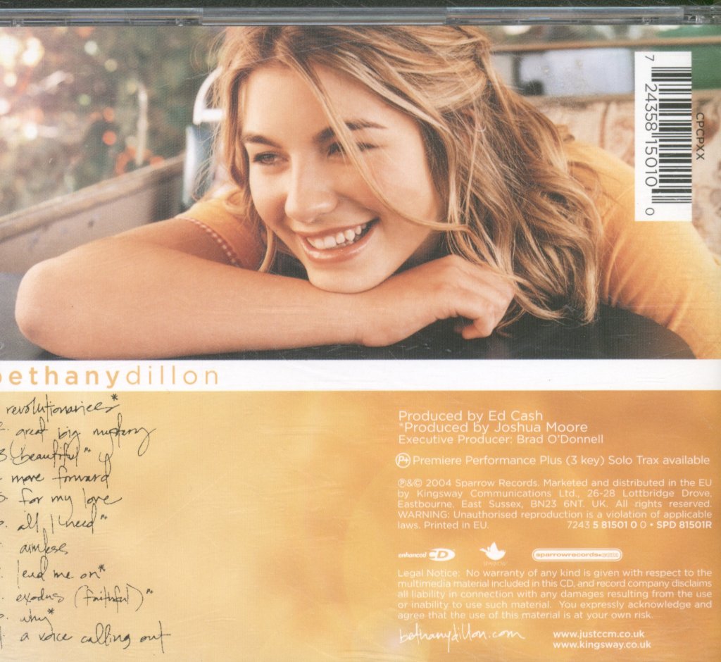 Bethany Dillon - Bethany Dillon - Cd