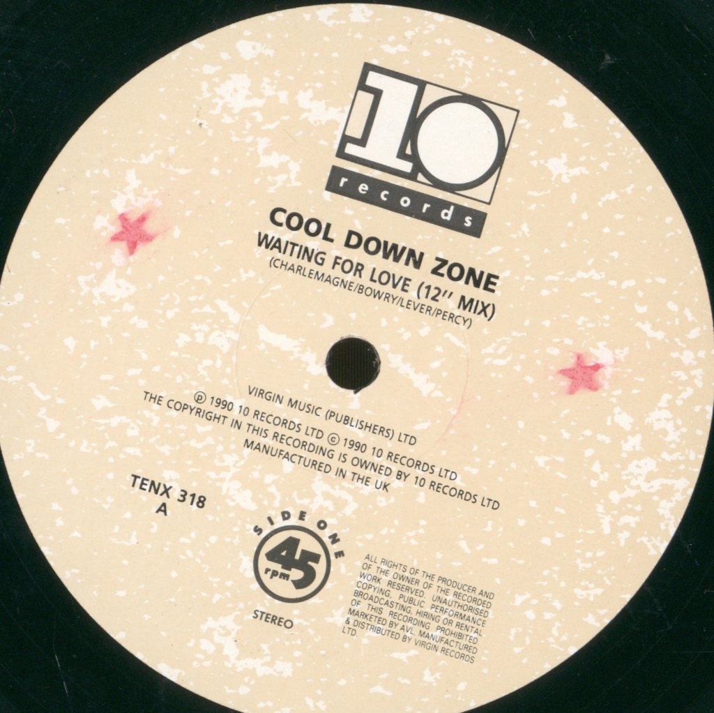 Cool Down Zone - Waiting For Love - 12 Inch
