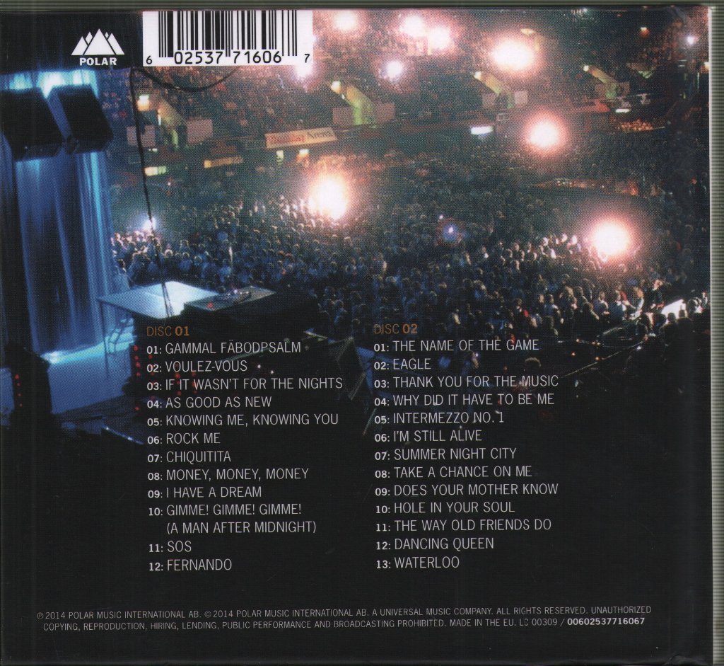 ABBA - Live At Wembley Arena - Double Cd