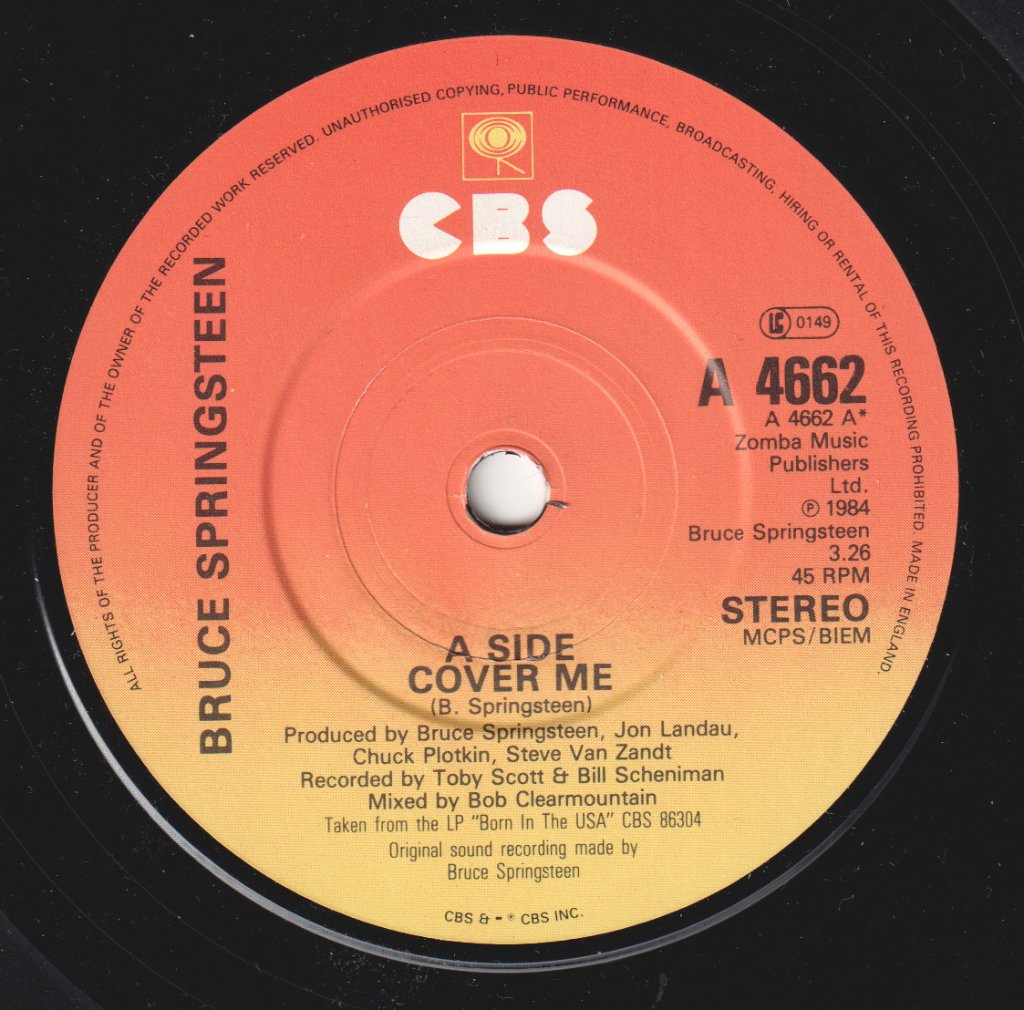 Bruce Springsteen - Cover Me - 7 Inch