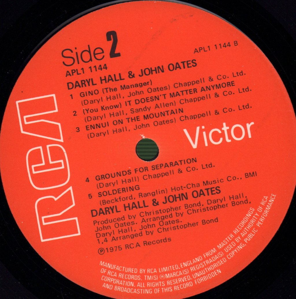Daryl Hall And John Oates - Daryl Hall & John Oates - Lp