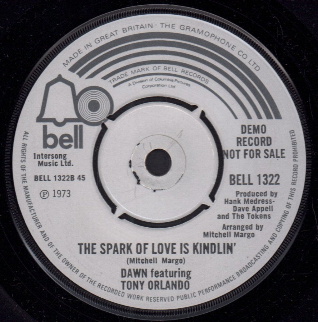 Dawn Featuring Tony Orlando - Say Has Anybody Seen My Sweet Gypsy Rose - 7 Inch