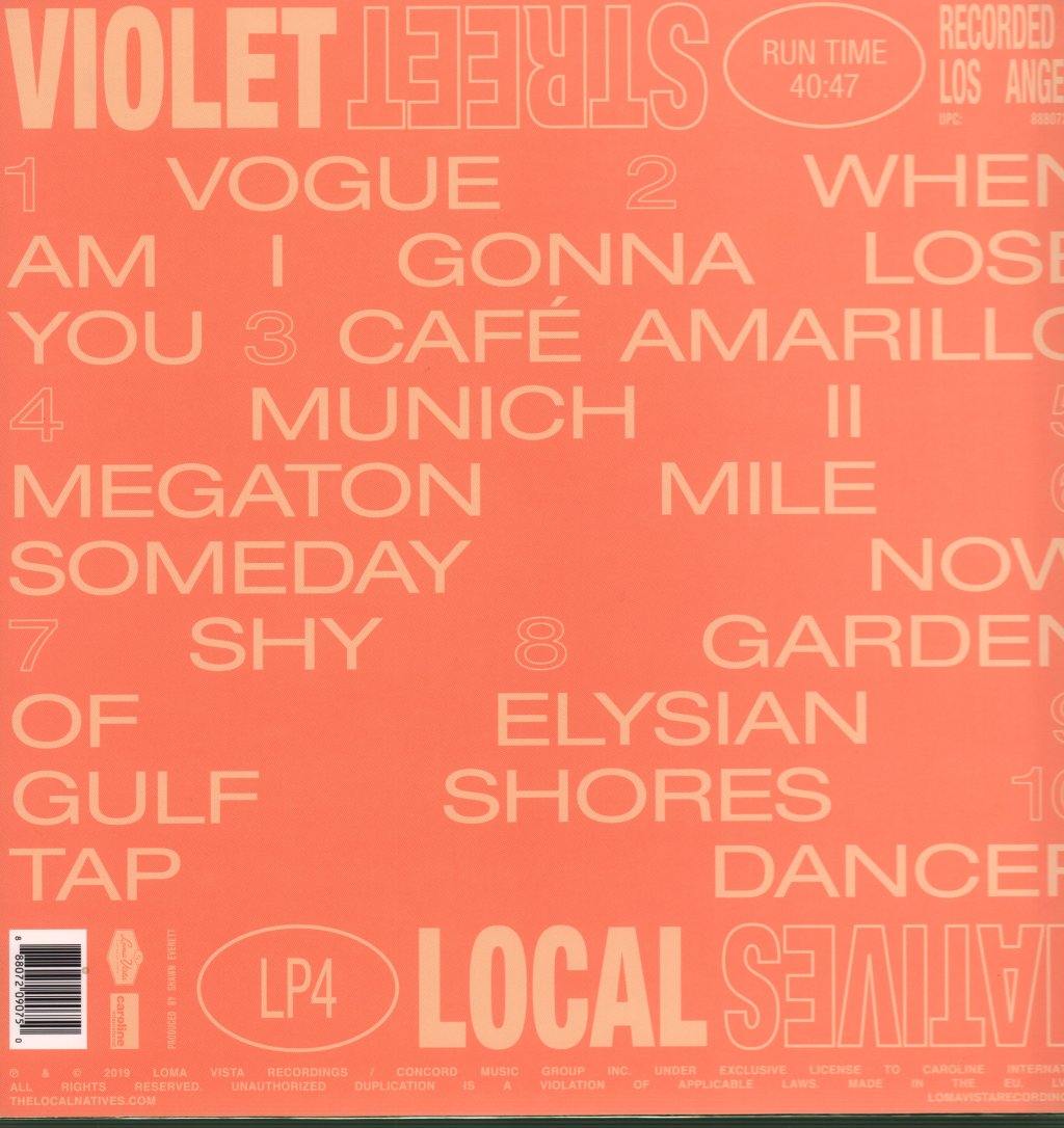 Local Natives - Violet Street - Lp