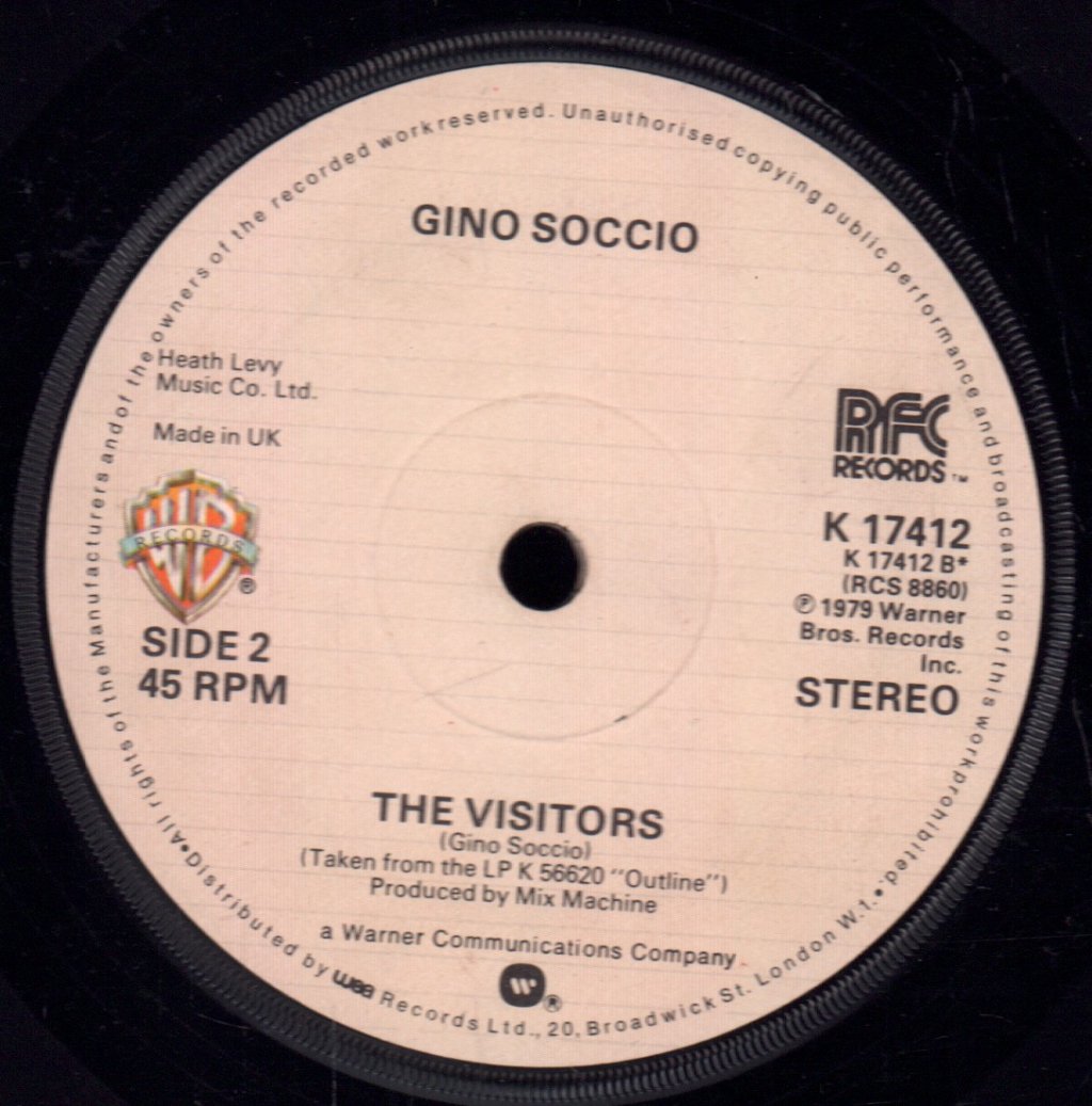 Gino Soccio - Dance To Dance - 7 Inch