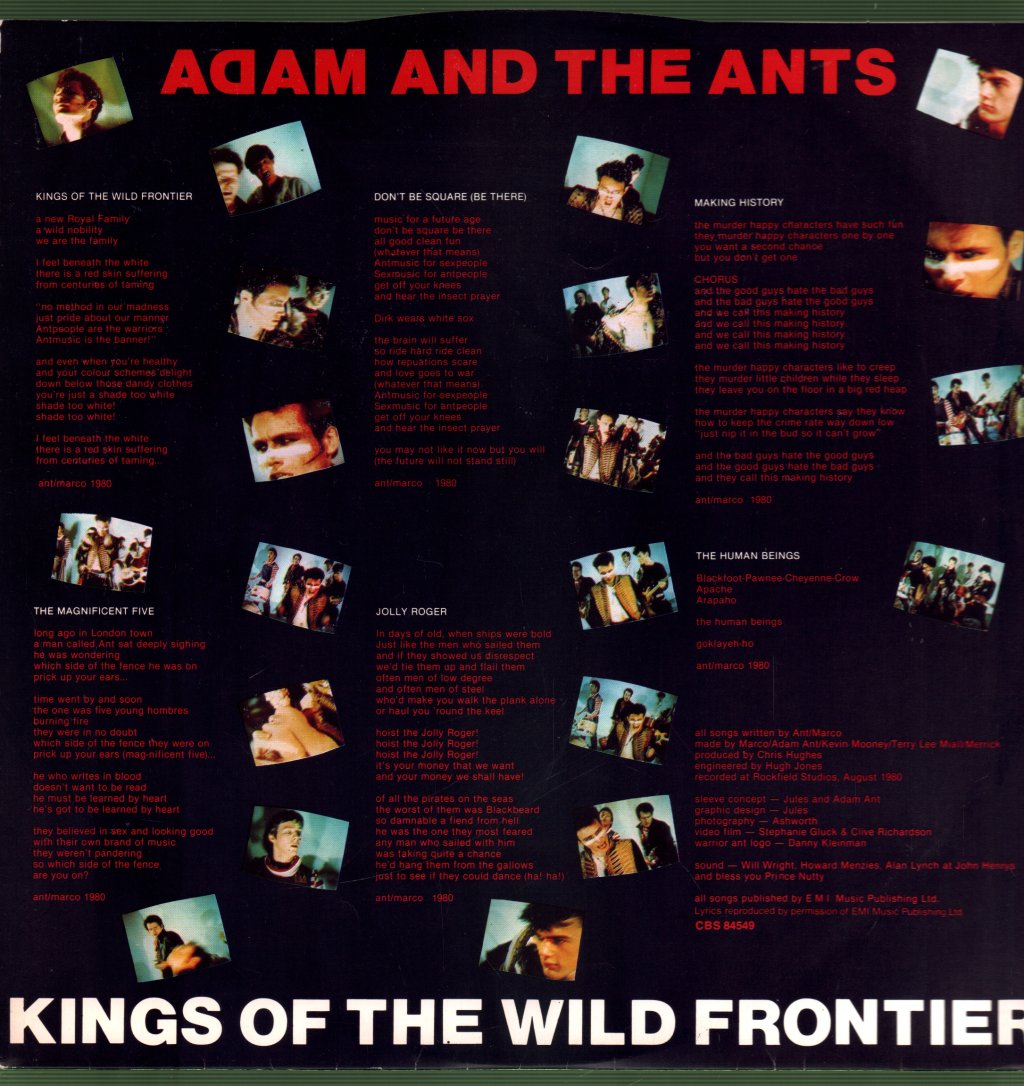 Adam And The Ants - Kings Of The Wild Frontier - Lp