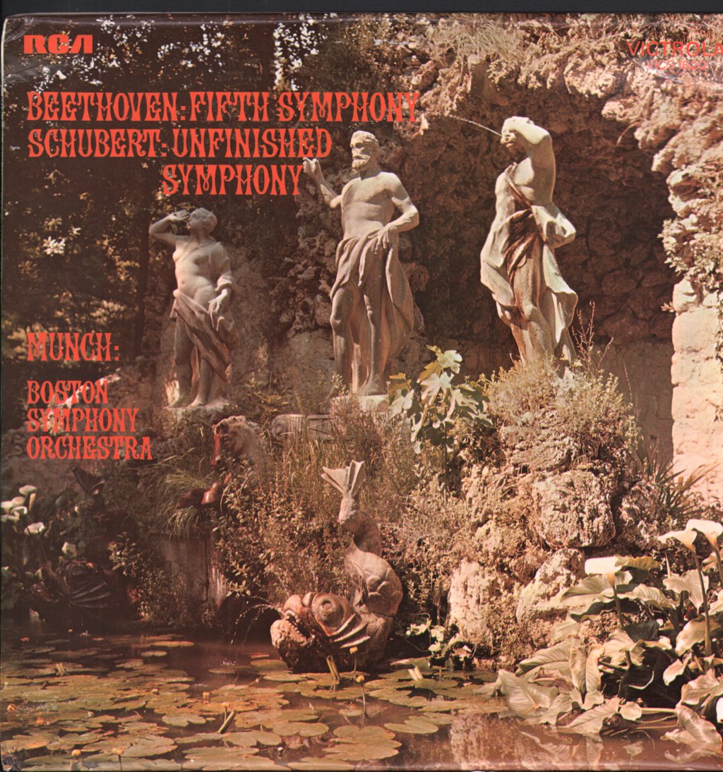 Charles Munch / Boston Symphony Orchestra - Beethoven - Fifth Symphony / Schubert - Unfinished Symphony - Lp