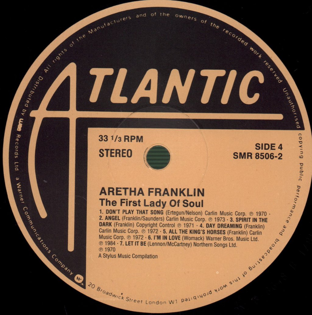 Aretha Franklin - First Lady Of Soul - Double Lp