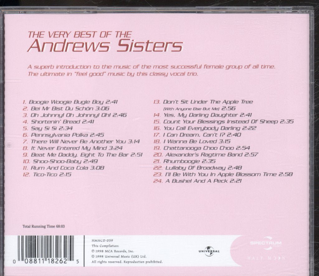 Andrews Sisters - Very Best Of The - Cd