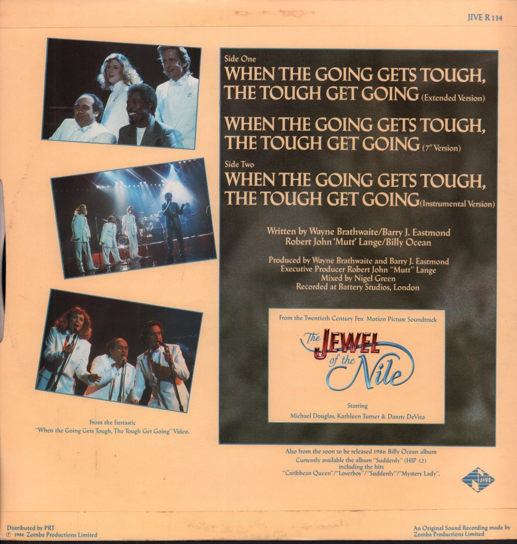 Billy Ocean - When The Going Gets Tough - 12 Inch