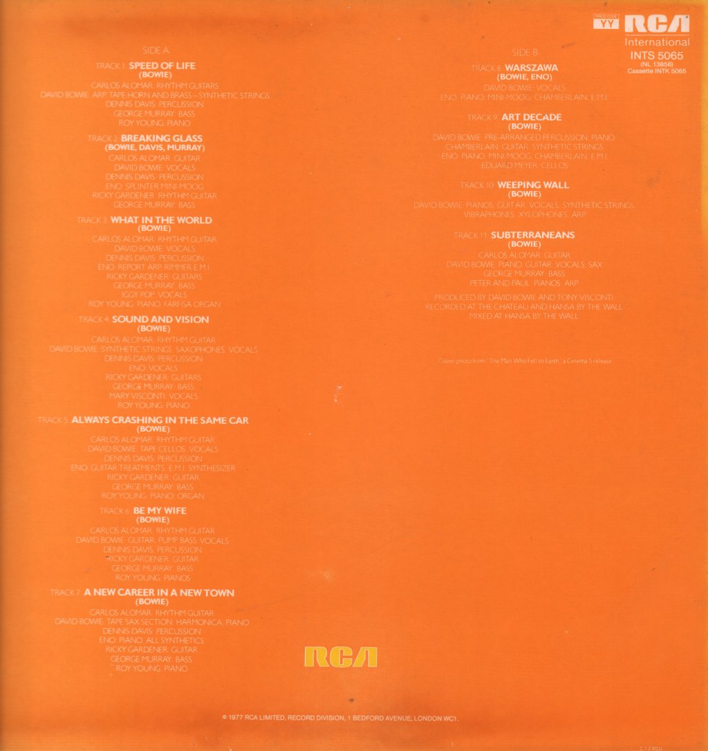 David Bowie - Low - Lp