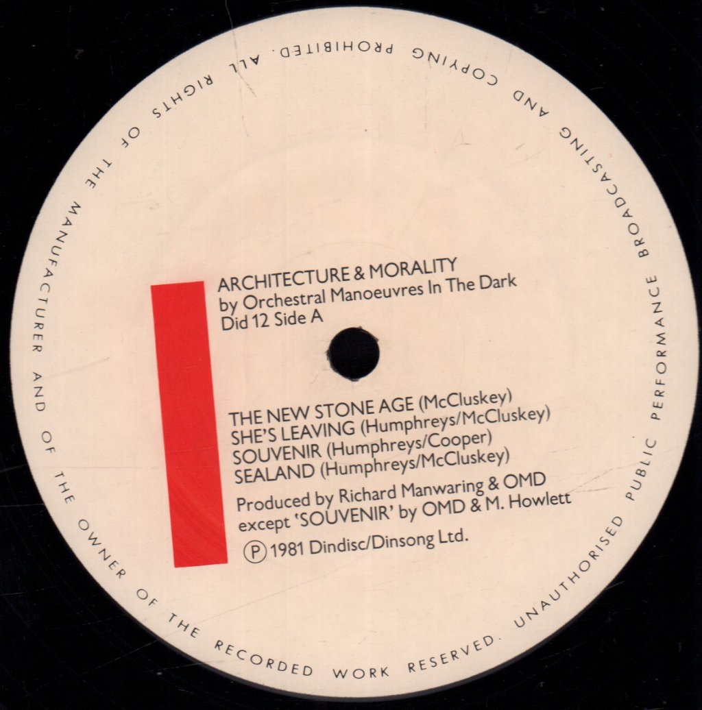 OMD - Architecture And Morality - Lp