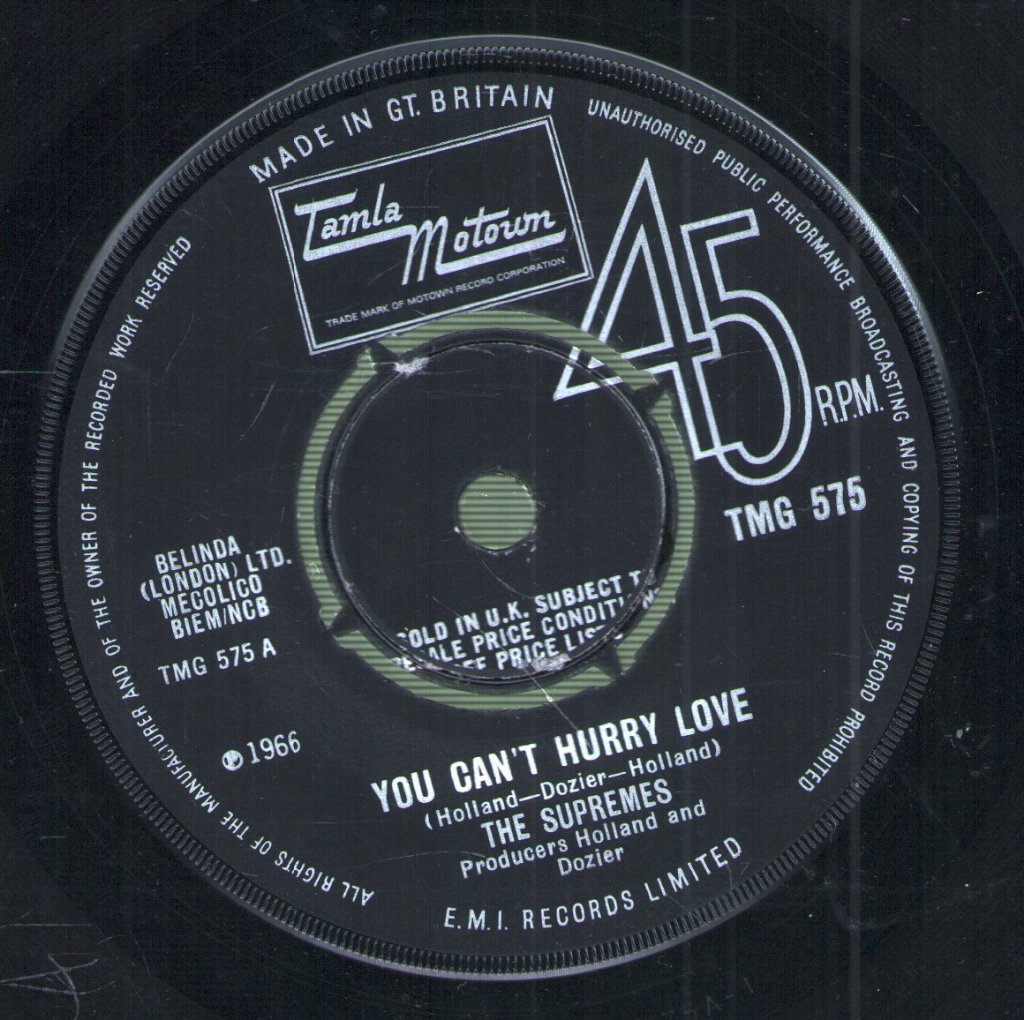 Supremes - You Can't Hurry Love - 7 Inch