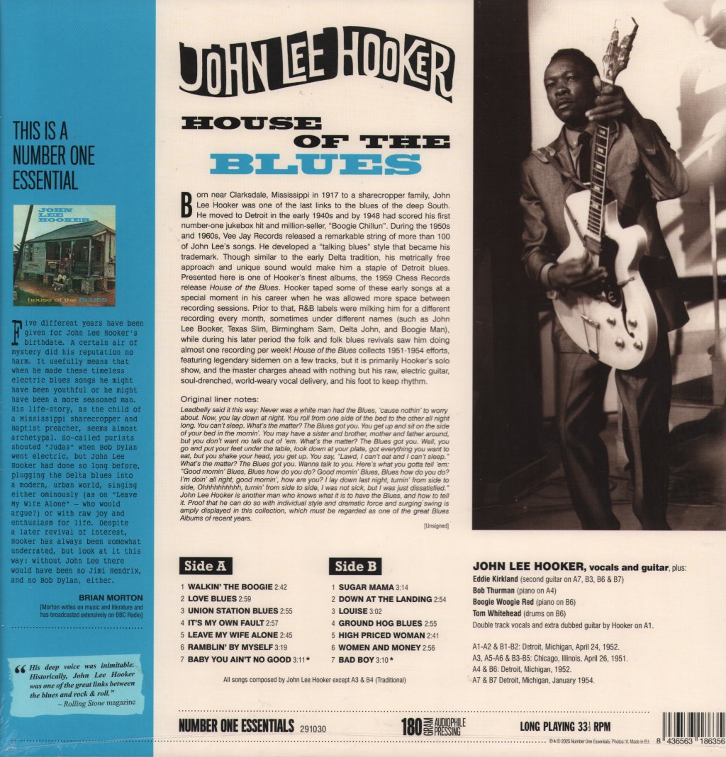 John Lee Hooker - House of the Blues - Lp