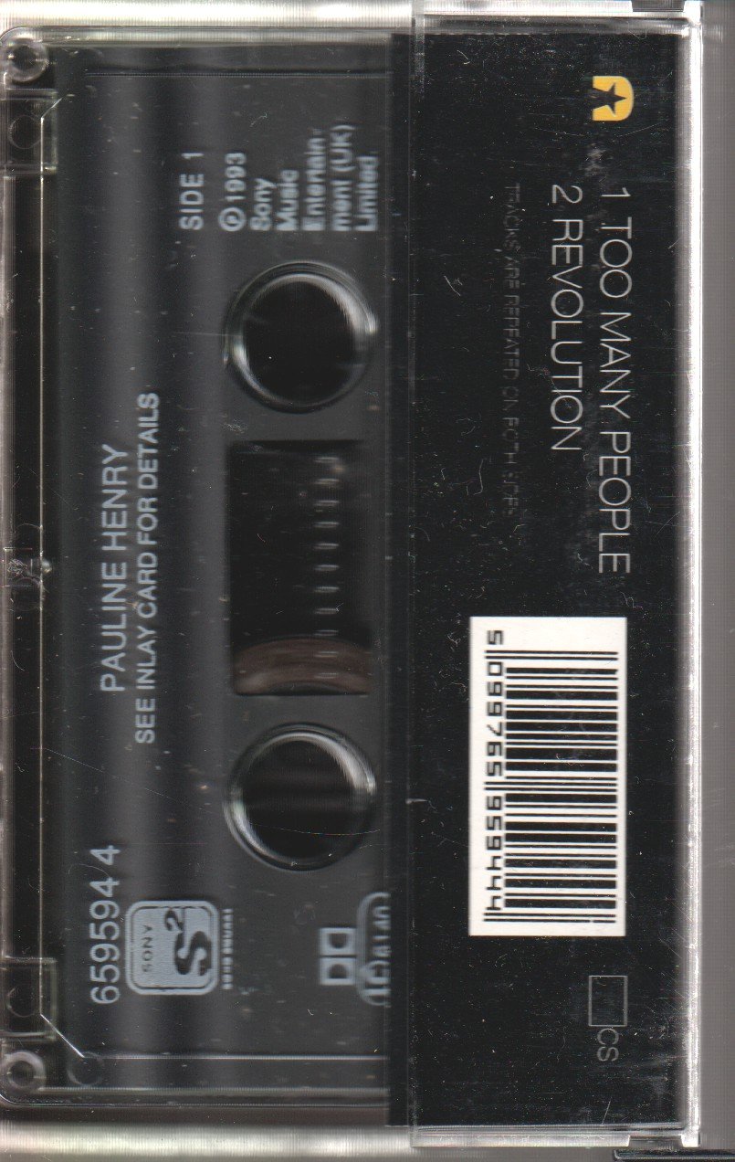 Pauline Henry - Too Many People - Cassette