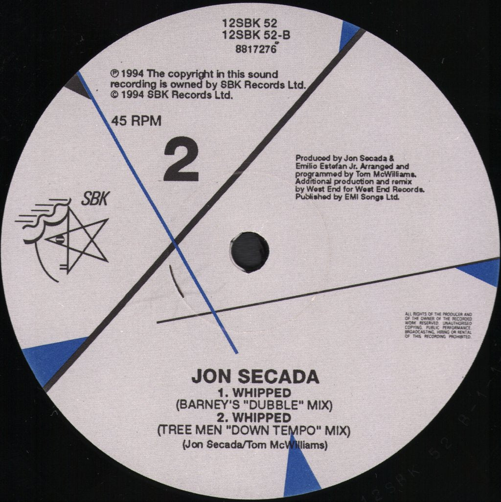 Jon Secada - Whipped - 12 Inch