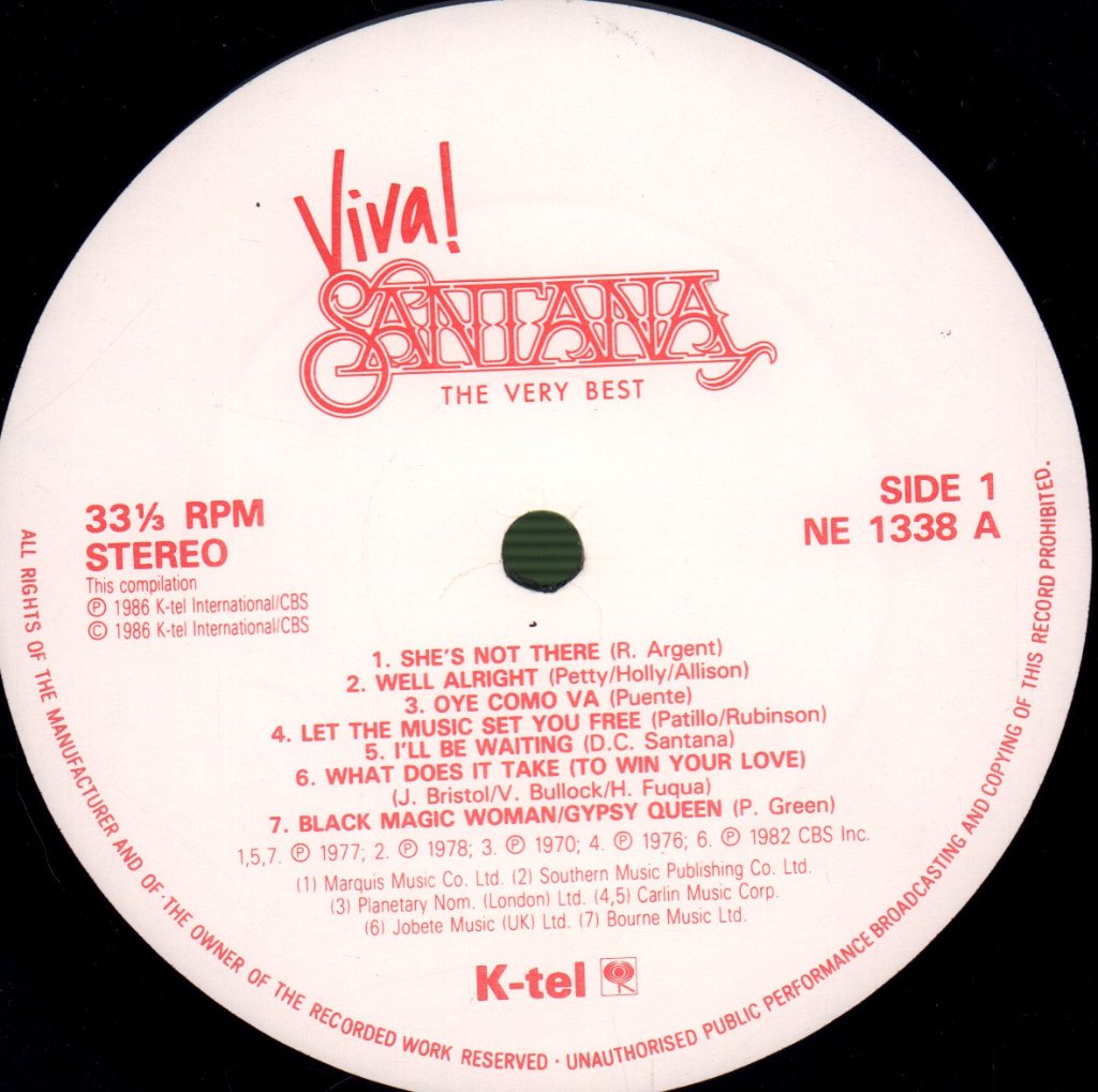 Santana - Viva Santana (Very Best Of) - Lp